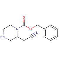 CAS:  | OR50832 | 2-(Cyanomethyl)-1-piperazinecarboxylic acid, phenylmethyl ester