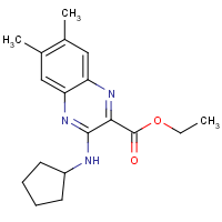 CAS:1189732-50-0 | OR50955 | Ethyl 3-(cyclopentylamino)-6,7-dimethylquinoxaline-2-carboxylate