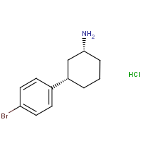 CAS:  | OR50995 | rac-(1R,3S)-3-(4-Bromophenyl)cyclohexan-1-amine hydrochloride