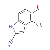 CAS: 1857296-22-0 | OR510022 | 5-Formyl-4-methyl-1H-indole-2-carbonitrile