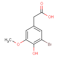 CAS: 206559-42-4 | OR5143 | 3-Bromo-4-hydroxy-5-methoxyphenylacetic acid