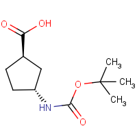 CAS: 489446-85-7 | OR51811 | (1R,3R)-3-Aminocyclopentane-1-carboxylic acid, N-BOC protected