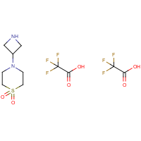 CAS:1980064-31-0 | OR51967 | 4-(Azetidin-3-yl)thiomorpholine 1,1-dioxide bis(2,2,2-trifluoroacetate)