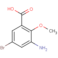CAS: 60541-85-7 | OR52230 | 3-Amino-5-bromo-2-methoxybenzoic acid