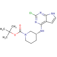 CAS:  | OR52612 | tert-butyl (3R)-3-[(2-chloro-7H-pyrrolo[2,3-d]pyrimidin-4-yl)amino]piperidine-1-carboxylate