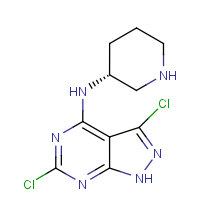 CAS: 1980007-49-5 | OR52628 | 3,6-Dichloro-N-[(3R)-piperidin-3-yl]-1H-pyrazolo[3,4-d]pyrimidin-4-amine