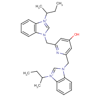CAS:  | OR52654 | 1,1'-((4-Hydroxypyridine-2,6-diyl)bis(methylene))bis(3-(sec-butyl)-1H-benzo[d]imidazol-3-ium)