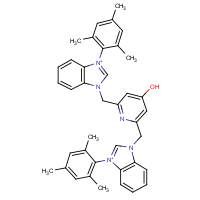 CAS:  | OR52658 | 1,1'-((4-Hydroxypyridine-2,6-diyl)bis(methylene))bis(3-mesityl--1H-benzo[d]imidazol-3-ium)
