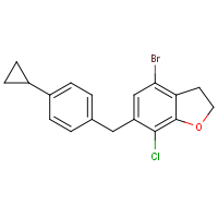 CAS:1415477-23-4 | OR52693 | 4-Bromo-7-chloro-6-(4-cyclopropylbenzyl)-2,3-dihydrobenzofuran