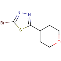 CAS:1340436-02-3 | OR52954 | 2-Bromo-5-(oxan-4-yl)-1,3,4-thiadiazole