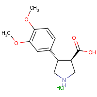 CAS: 1392210-72-8 | OR53048 | (3R,4S)-rel-4-(3,4-Dimethoxyphenyl)pyrrolidine-3-carboxylic acid hydrochloride
