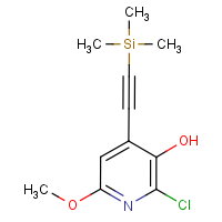 CAS:208519-38-4 | OR54328 | 2-Chloro-3-hydroxy-6-methoxy-4-[2-(trimethylsilyl)ethynyl]pyridine