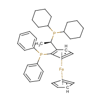 CAS:155806-35-2 | OR54583 | (R)-1-[(SP)-2-(Diphenylphosphino)ferrocenyl]ethyldicyclohexylphosphine