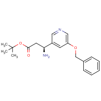 CAS: 1423135-27-6 | OR54618 | tert-butyl (3S)-3-amino-3-(5-phenylmethoxypyridin-3-yl)propanoate