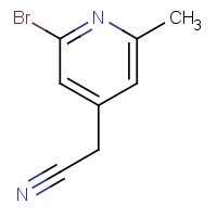 CAS: 1227595-13-2 | OR54654 | 2-(2-Bromo-6-methylpyridin-4-yl)acetonitrile