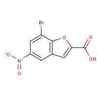 CAS:286836-15-5 | OR54655 | 7-Bromo-5-nitrobenzofuran-2-carboxylic acid