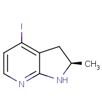 CAS: 2366997-10-4 | OR54680 | (2R)-4-Iodo-2-methyl-2,3-dihydro-1H-pyrrolo[2,3-b]pyridine