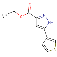 CAS:  | OR54826 | Ethyl 5-(thiophen-3-yl)-1H-pyrazole-3-carboxylate