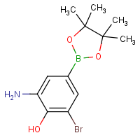CAS:  | OR55018 | 3-Amino-5-bromo-4-hydroxybenzeneboronic acid, pincaol ester