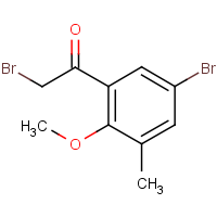 CAS: 2244084-49-7 | OR55447 | 5-Bromo-2-Methoxy-3-methylphenacyl bromide