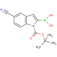 CAS: 475102-15-9 | OR5550 | 5-Cyano-1H-indole-2-boronic acid, N-BOC protected