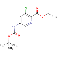 CAS:275383-97-6 | OR55556 | Ethyl 5-(BOC-amino)-3-chloropicolinate