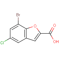 CAS:190775-65-6 | OR55635 | 7-Bromo-5-chlorobenzofuran-2-carboxylic acid
