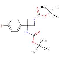 CAS:1864803-36-0 | OR55649 | N,1-Di-Boc-3-(4-bromophenyl)-3-azetidinamine