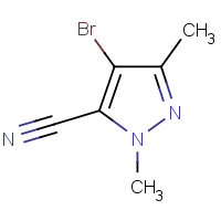 CAS: 1454852-95-9 | OR55728 | 4-Bromo-1,3-dimethyl-1H-pyrazole-5-carbonitrile