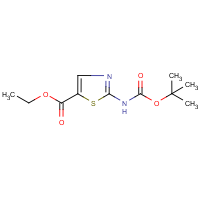 CAS:302964-01-8 | OR5620 | Ethyl 2-amino-1,3-thiazole-5-carboxylate, 2-BOC protected