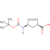 CAS:151907-79-8 | OR5861 | (1S,4R)-(-)-4-Aminocyclopent-2-ene-1-carboxylic acid, N-BOC protected