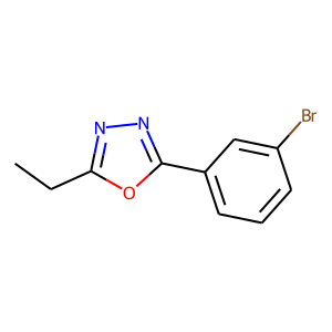 CAS:957065-88-2 | OR59334 | 2-(3-Bromophenyl)-5-ethyl-1,3,4-oxadiazole