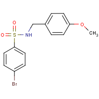 CAS: 329939-43-7 | OR59350 | 4-Bromo-N-(4-methoxybenzyl)benzenesulphonamide