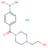 CAS:913835-44-6 | OR5961 | 4-{[4-(2-Hydroxyethyl)piperazin-1-yl]carbonyl}benzeneboronic acid hydrochloride