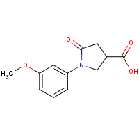 CAS: 63674-47-5 | OR60131 | 1-(3-Methoxyphenyl)-5-oxopyrrolidine-3-carboxylic acid