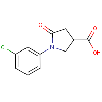 CAS: 92847-41-1 | OR60132 | 1-(3-Chlorophenyl)-5-oxopyrrolidine-3-carboxylic acid