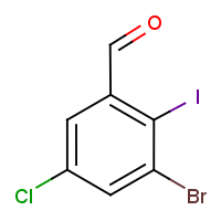 CAS:2091701-23-2 | OR61186 | 3-Bromo-5-chloro-2-iodobenzaldehyde