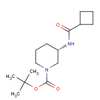CAS:1332765-88-4 | OR61324 | (3S)-3-[(Cyclobutylcarbonyl)amino]piperidine, N1-BOC protected
