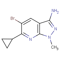 CAS: 1135283-06-5 | OR61347 | 3-Amino-5-bromo-6-cyclopropyl-1-methyl-1H-pyrazolo[3,4-b]pyridine