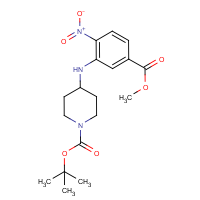 CAS:1280787-21-4 | OR61362 | 4-{[5-(Methoxycarbonyl)-2-nitrophenyl]amino}piperidine, N1-BOC protected