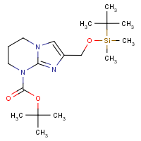 CAS:1392102-11-2 | OR61528 | 2-({[tert-Butyl(dimethyl)silyl]oxy}methyl)-6,7-dihydroimidazo[1,2-a]pyrimidine, N8-BOC protected