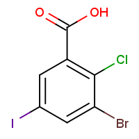 CAS: 860695-49-4 | OR61622 | 3-Bromo-2-chloro-5-iodobenzoic acid