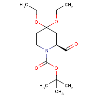 CAS: 1212152-15-2 | OR6185 | (2S)-4,4-Diethoxypiperidine-2-carboxaldehyde, N1-BOC protected
