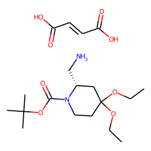CAS: 1421769-34-7 | OR6213 | (2S)-2-(Aminomethyl)-4,4-diethoxypiperidine fumarate, N1-BOC protected