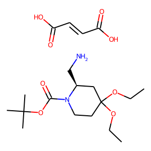 CAS: 1421769-35-8 | OR6216 | (2R)-2-(Aminomethyl)-4,4-diethoxypiperidine fumarate, N1-BOC protected