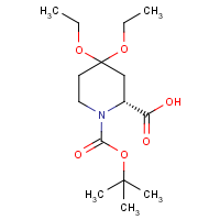 CAS: 1212329-25-3 | OR6313 | (2R)-4,4-Diethoxypiperidine-2-carboxylic acid, N-BOC protected