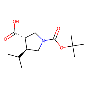 CAS: 1279038-01-5 | OR6342 | (3S,4S)-4-Isopropylpyrrolidine-3-carboxylic acid, N-BOC protected
