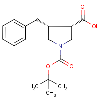 CAS: 1980010-89-6 | OR6343 | (3R,4R)-4-Benzylpyrrolidine-3-carboxylic acid, N-BOC protected