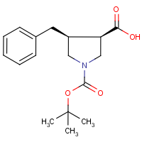 CAS: 1980007-76-8 | OR6344 | (3S,4S)-4-Benzylpyrrolidine-3-carboxylic acid, N-BOC protected