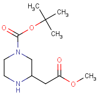 CAS: 183742-33-8 | OR6400 | 3-(2-Methoxy-2-oxoethyl)piperazine, N1-BOC protected